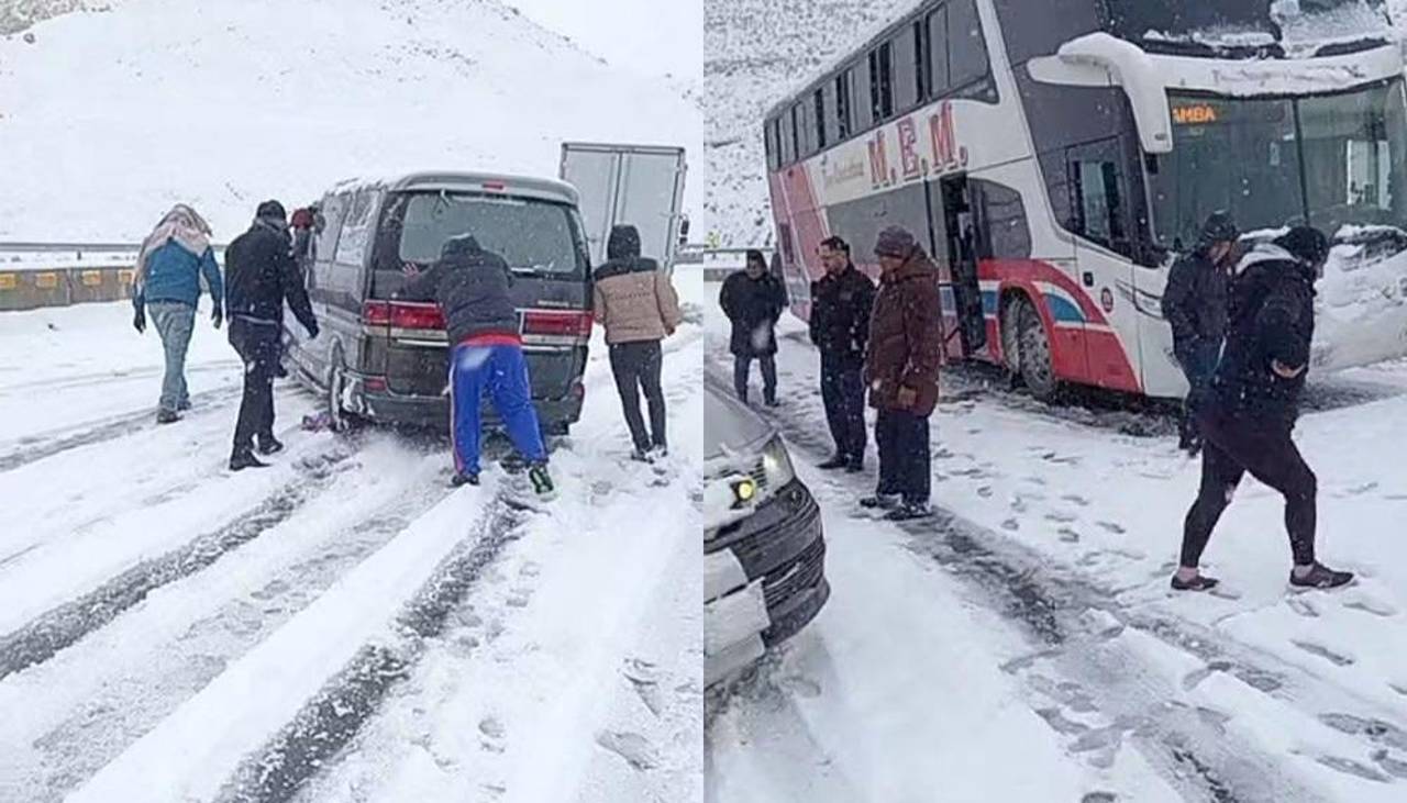 Suspenden viajes por intensa nevada en tres departamentos y dictan clases virtuales en Potosí