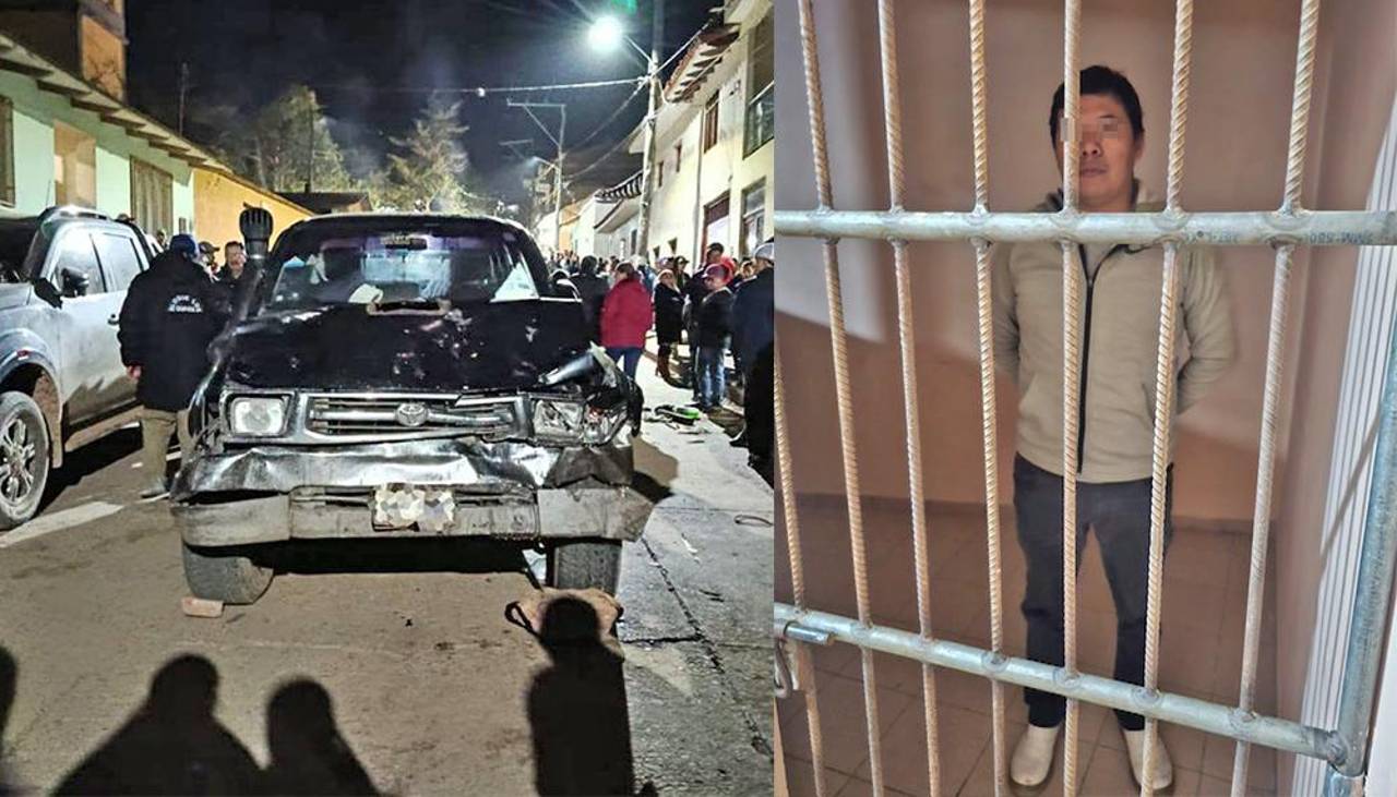 Aguardan resultados de alcohotest al conductor que atropelló y mató a 4 personas y dejó dos heridos en Moro Moro