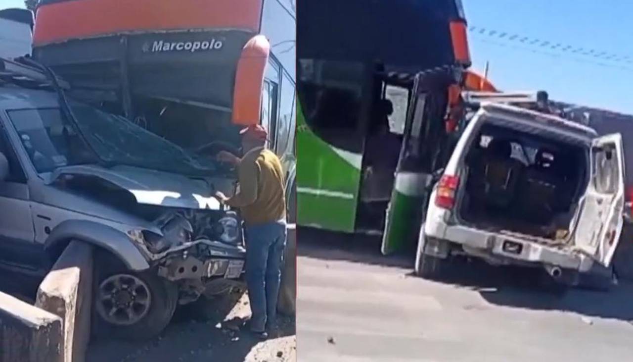 Un papá y su hijo de dos años quedan gravemente heridos tras ser impactados por un bus que se pasó el semáforo en rojo