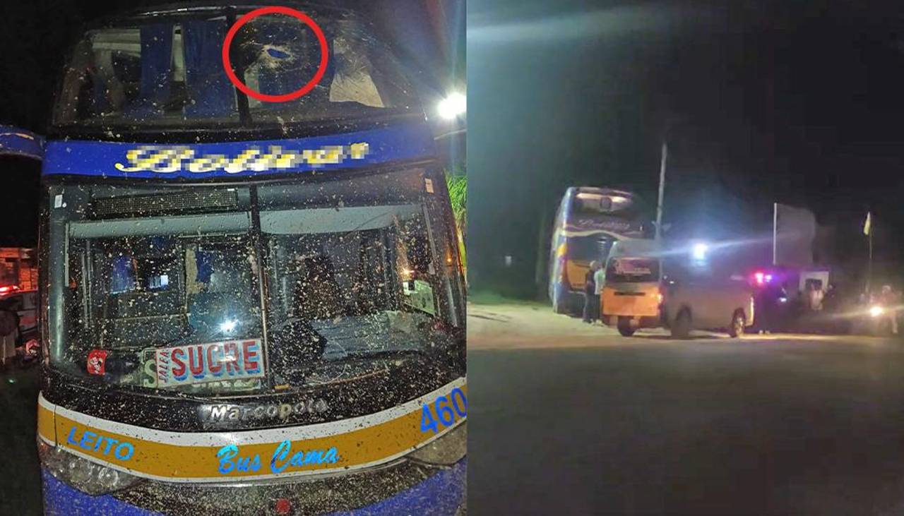 Caen piedras sobre un bus con pasajeros y deja al menos dos fallecidos y heridos