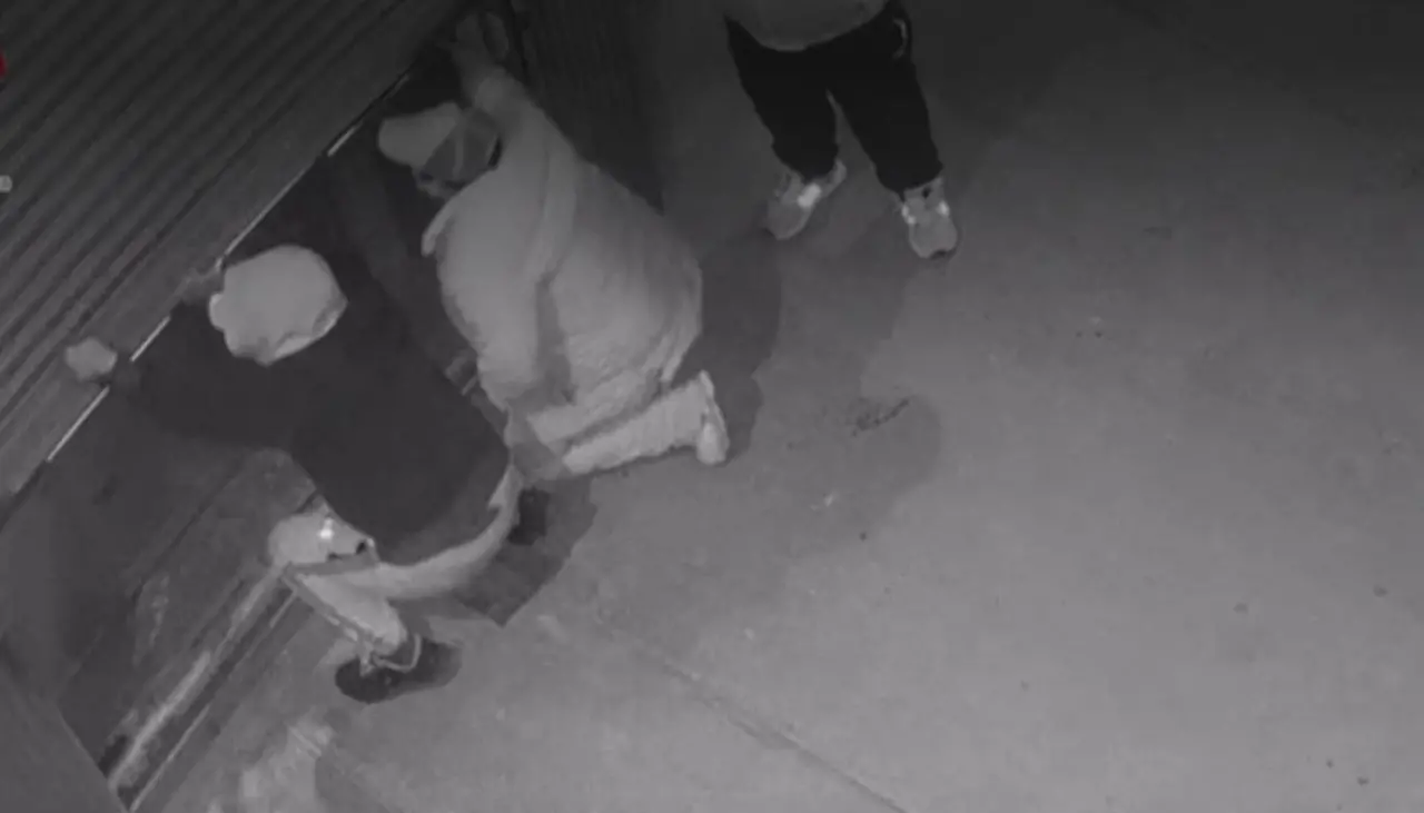 Video: Delincuentes en El Alto rompieron candados y abrieron una tienda pero salieron huyendo por la alarma