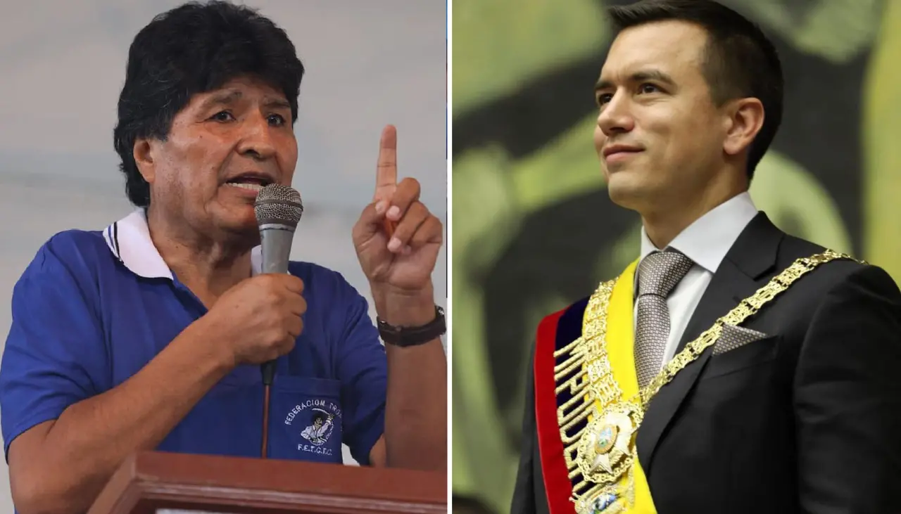 Evo dice que las elecciones en Ecuador fueron irregulares y cuestiona la presencia boliviana en la posesión presidencial