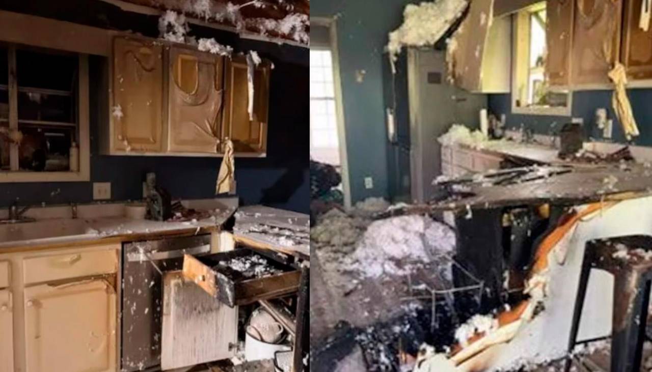 Sujeto calentaba un brownie en el microondas y causa un incendio