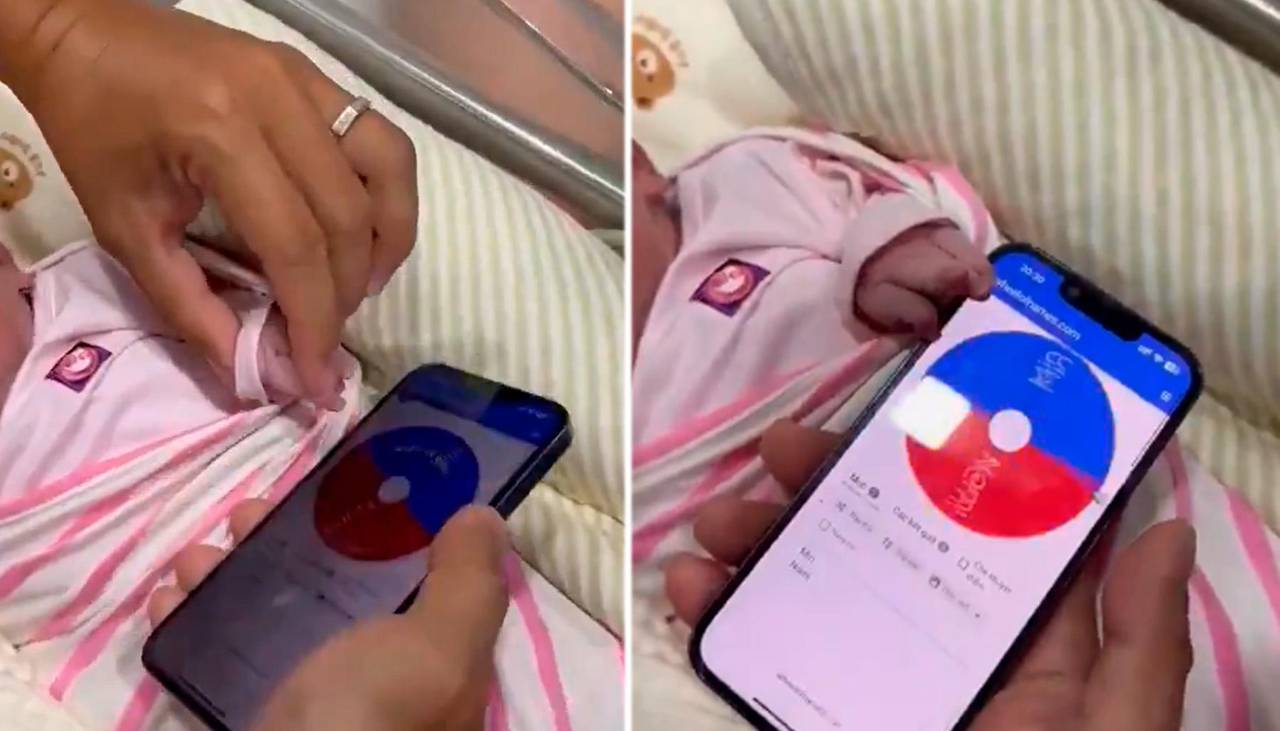 Un recién nacido “elige” su nombre por una app y se desata una ola de críticas en redes sociales