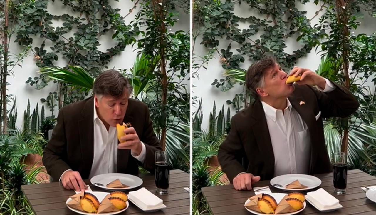 “¡Qué cosa más rica!” Enviado de Trump prueba la salteña y queda encantado