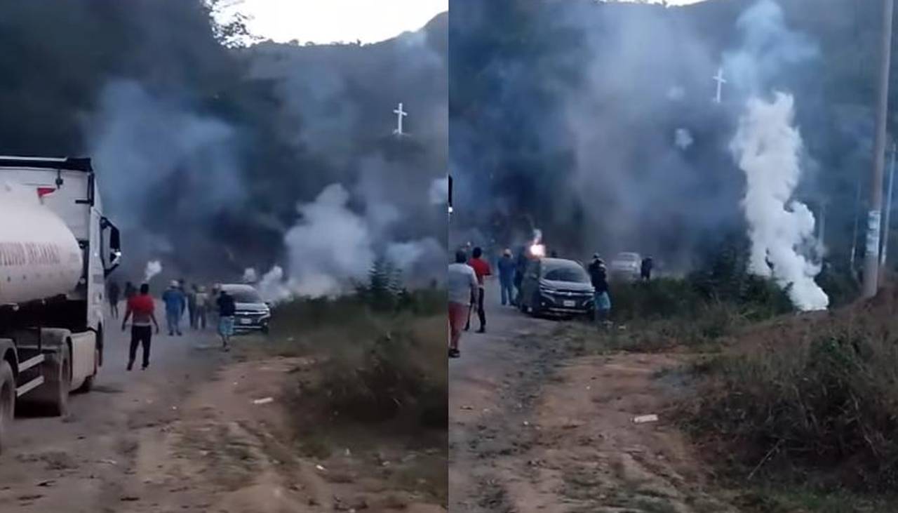 Enfrentamiento en Caranavi por el desbloqueo de una vía estratégica para el transporte de alimentos a La Paz 