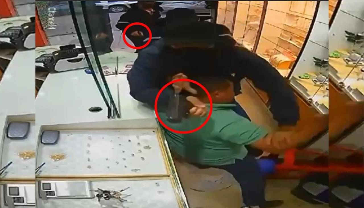 Video: Así fue el atraco a una joyería en Quillacollo; el dueño enfrentó a los delincuentes, que estaban armados