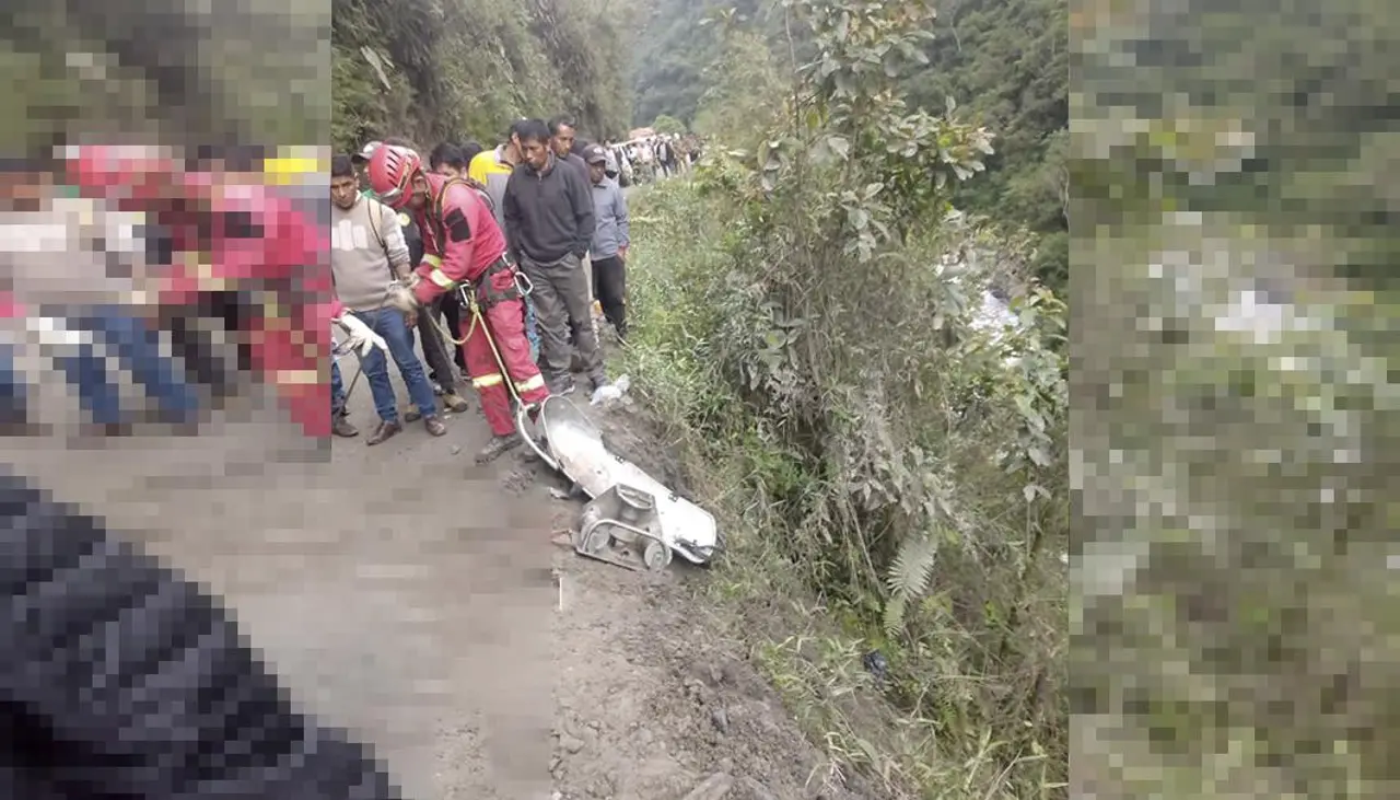 Conozca la lista de los ocho fallecidos de un embarrancamiento en los Yungas