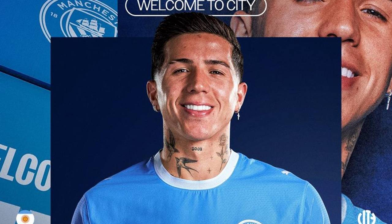 Manchester City hace oficial el fichaje del argentino Enzo Fernández hasta 2031