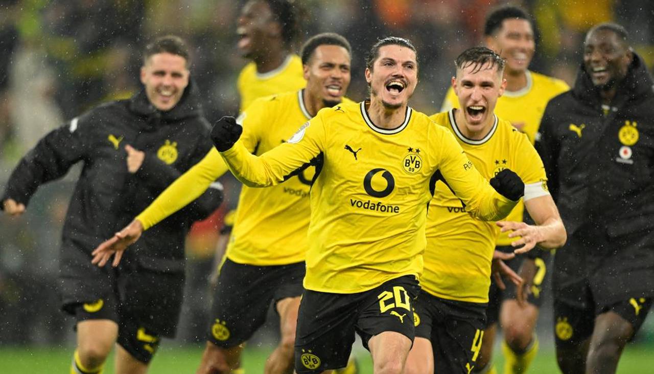 Un gol de Sabitzer clasifica al Dortmund a la siguiente ronda en la Copa de Alemania