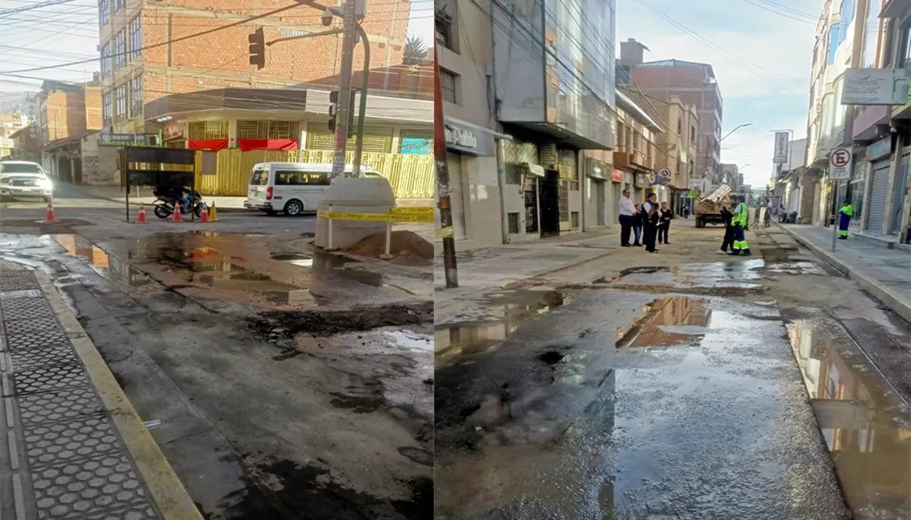 ¡Tome sus previsiones! Calles del centro de Cochabamba estarán cerradas por trabajos de alcantarillado