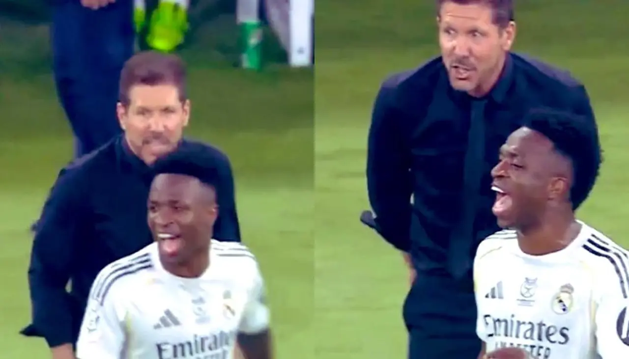 Simeone y la polémica frase a Vinicius en pleno partido: “Florentino te va a echar”