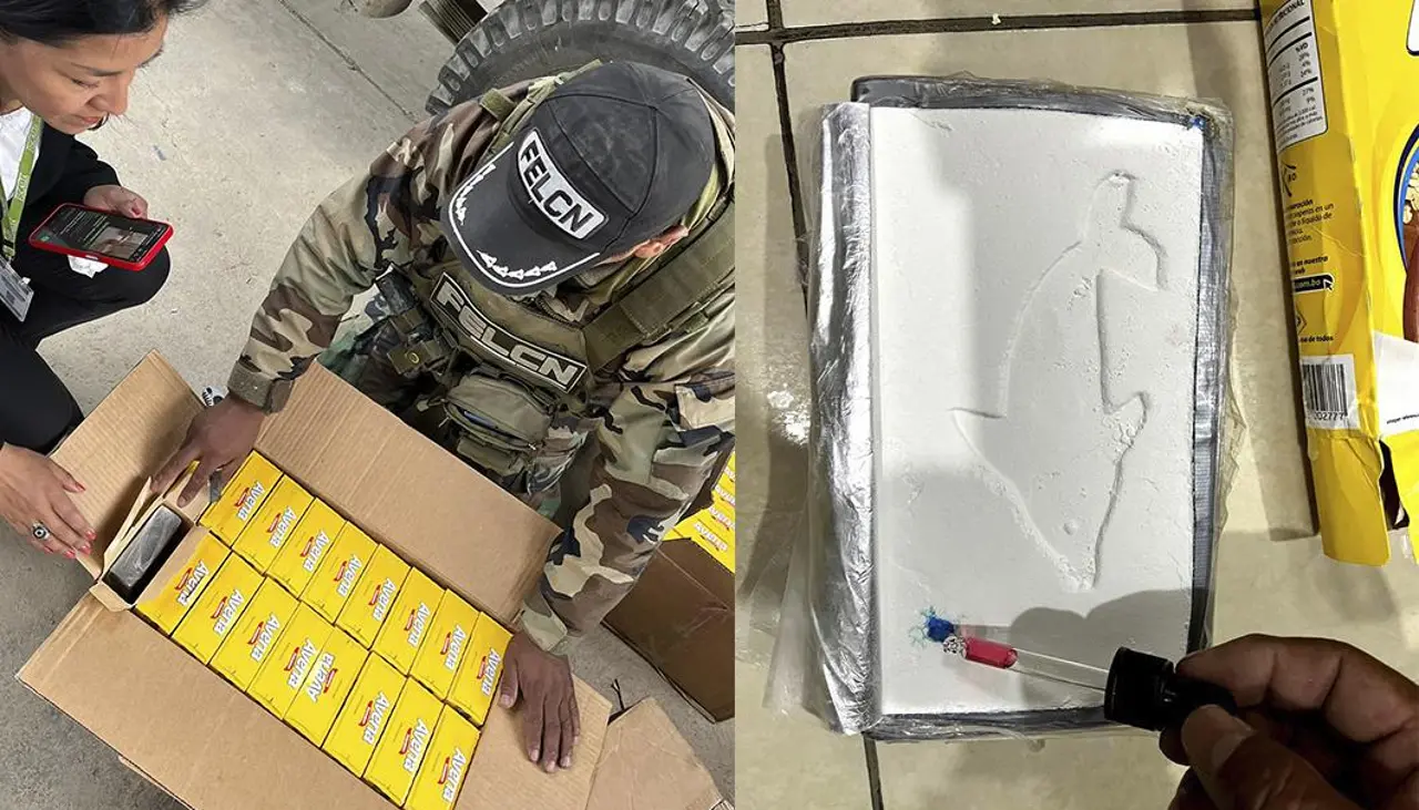 Hallan al menos 20 paquetes de cocaína camuflados en cajas de avena enviadas como encomienda