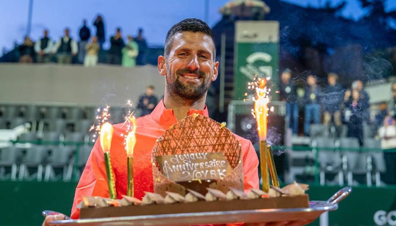 Novak Djokovic celebra su cumpleaños con pase a semifinales en Ginebra