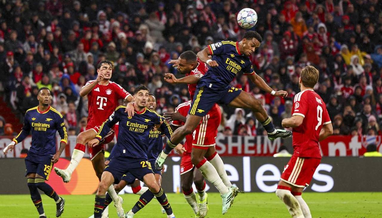 Rice rescata un empate para Arsenal en el choque estelar ante Bayern Múnich