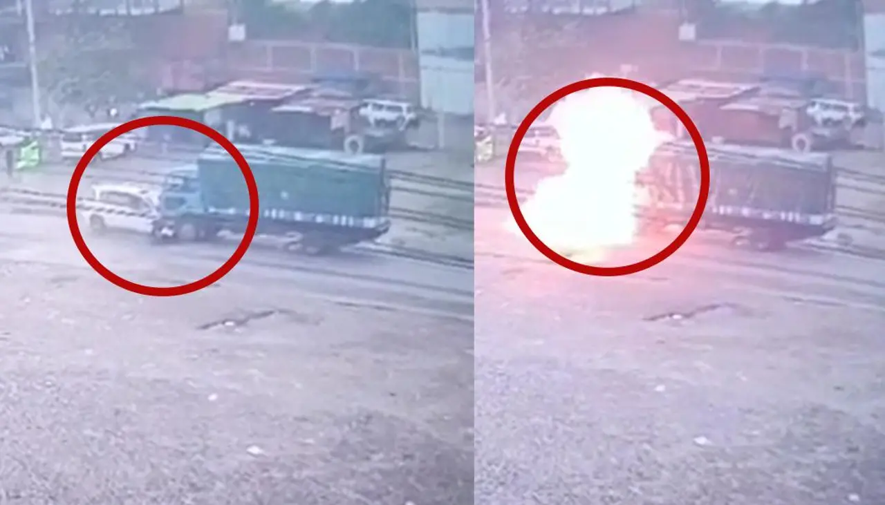Así fue el choque frontal entre dos vehículos que acabó en incendio, un conductor murió carbonizado