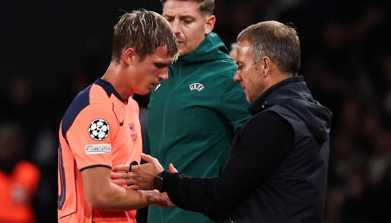 Dembélé y Olmo se lesionan en primer tiempo del duelo entre PSG y Barsa