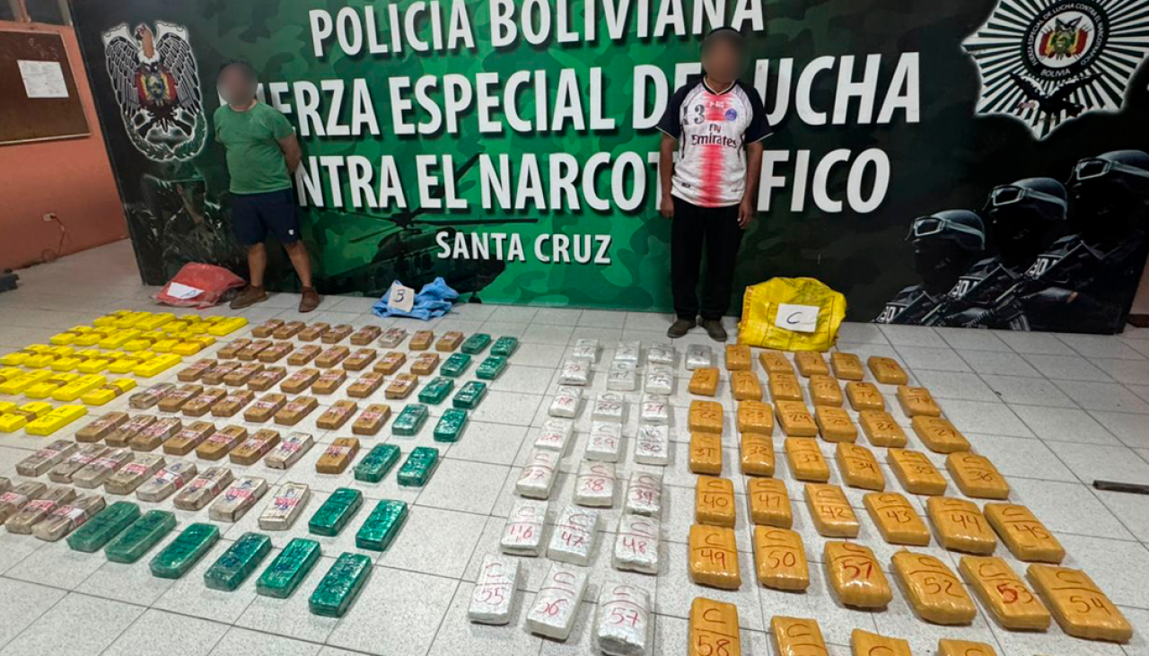 Secuestran 163 paquetes de droga en un tráiler y un domicilio en Santa Cruz