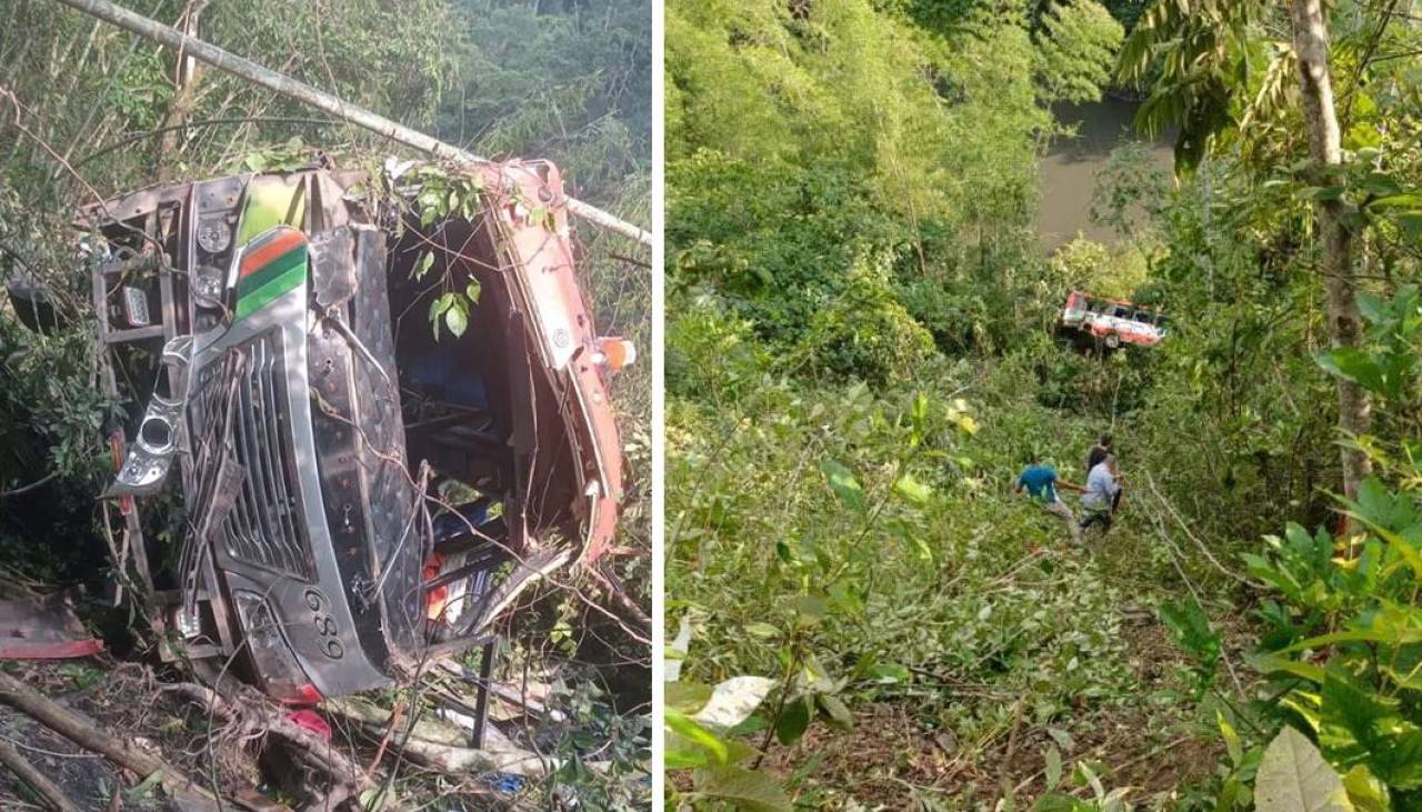 Al menos cuatro muertos y ocho heridos en un accidente de autobús en Colombia