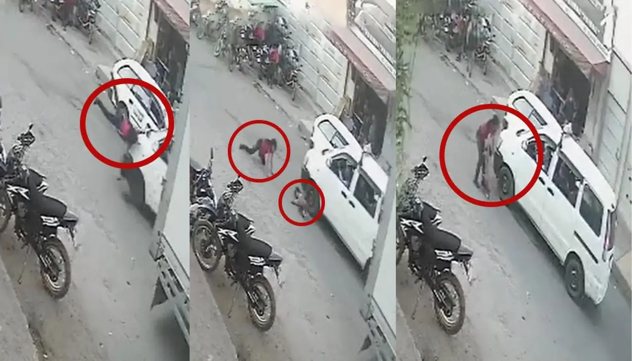 Imágenes sensibles: Una cámara registro el momento cuando dos hermanitas son atropelladas al cruzar una calle