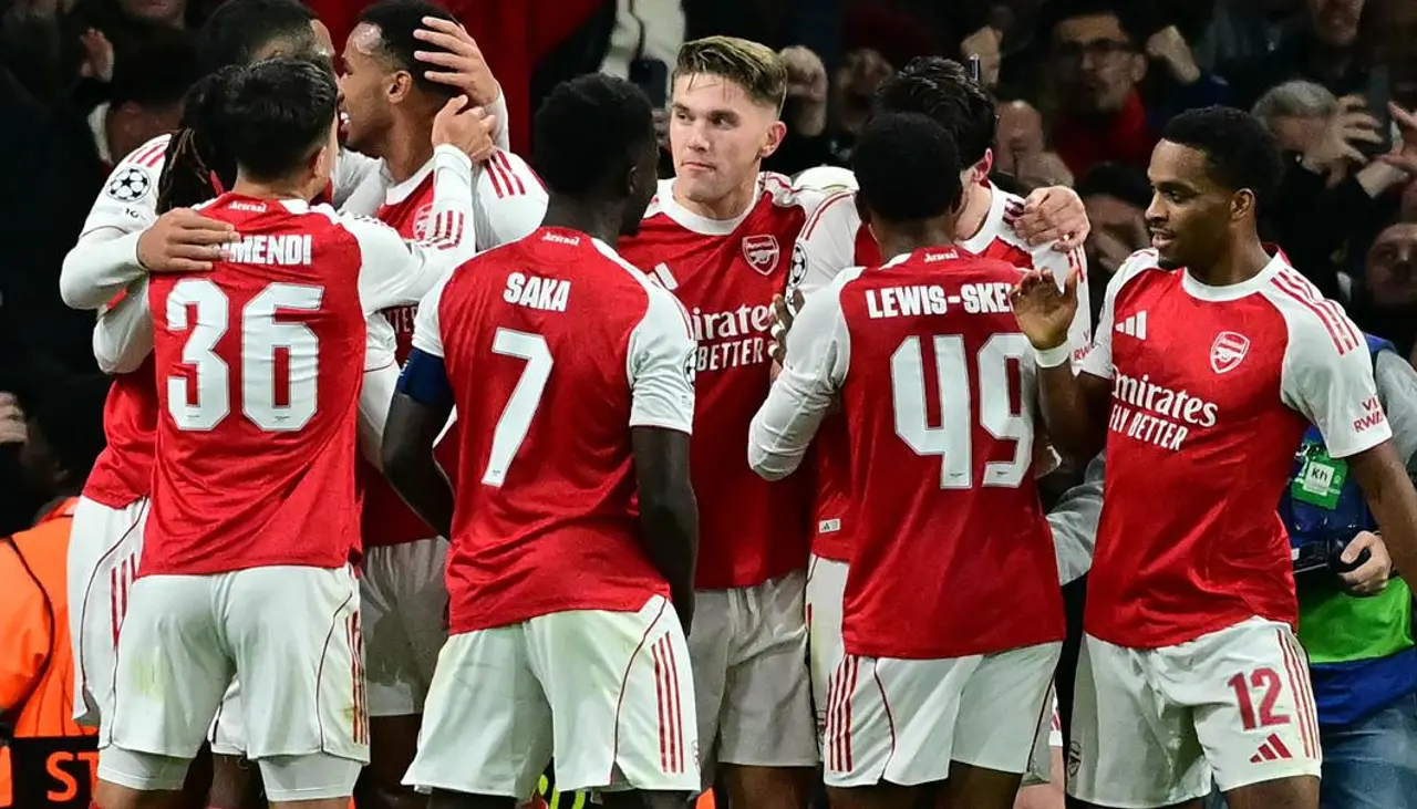 Arsenal goleó al Atlético y mantiene el pleno de victorias en la Champions
