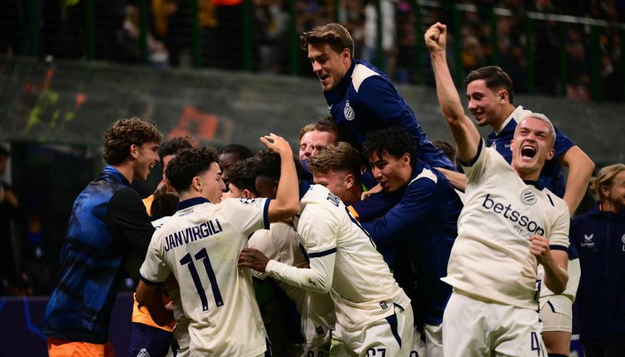 Brujas sorprende al Inter de Milán con un hat-trick del delantero Niccolo Tresoldi