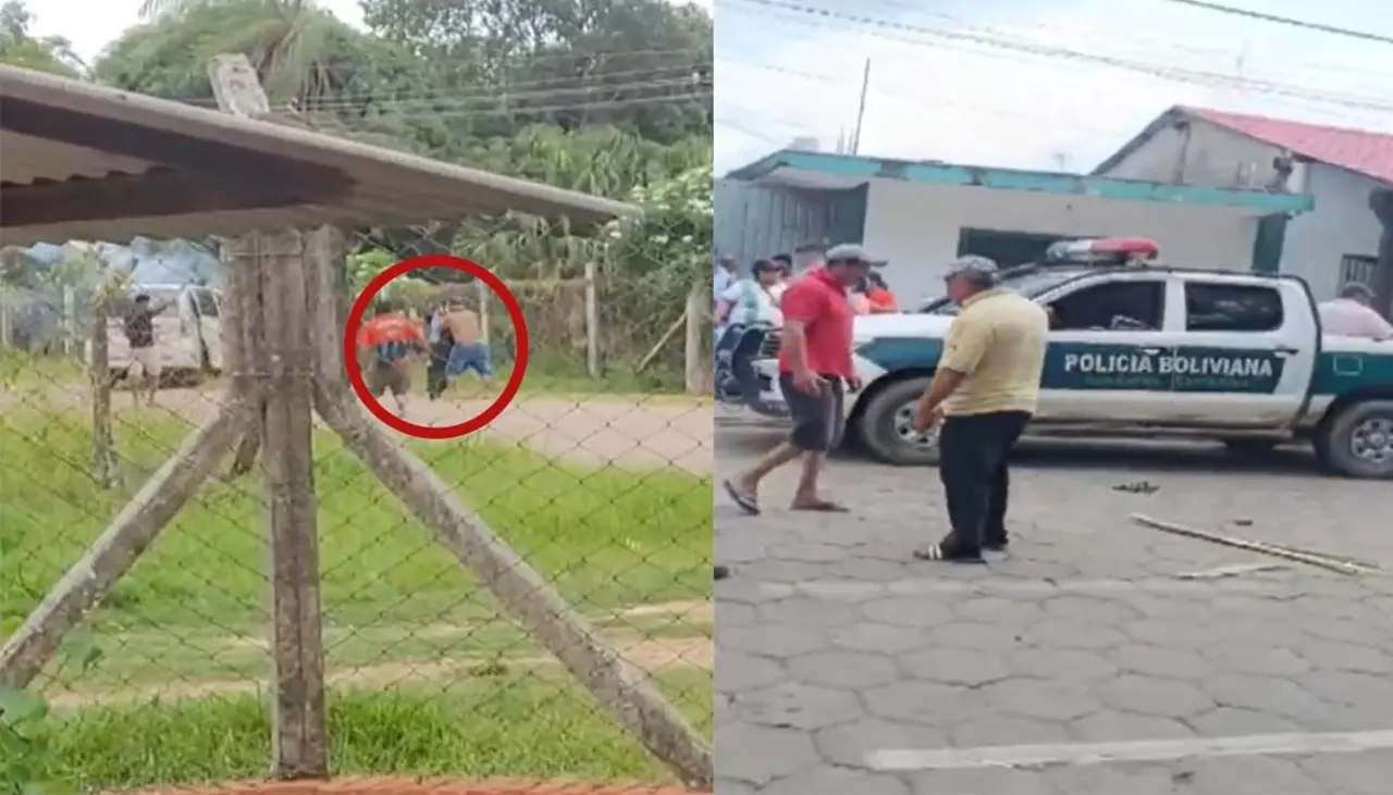 Video: Encapuchados golpearon a policías de una patrulla e intentaron subirlos a otro vehículo