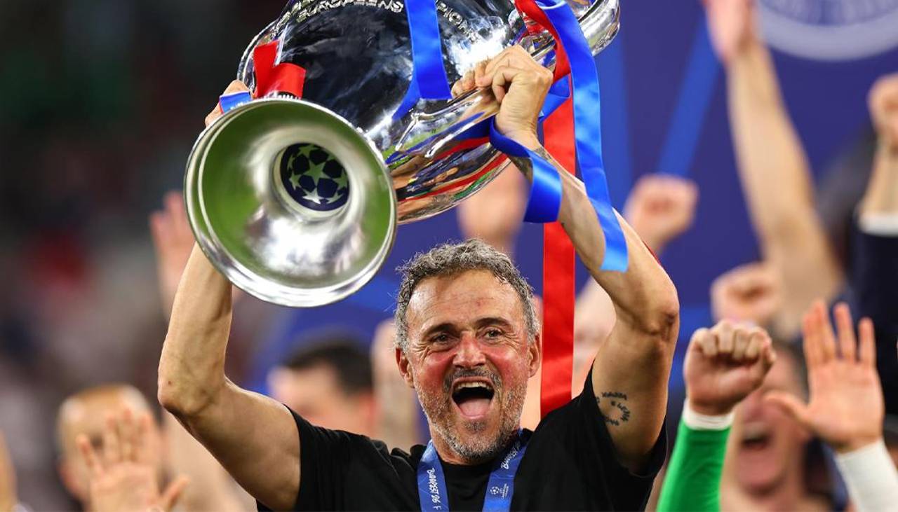 Luis Enrique logró 11 títulos de 14 desde su llegada al París Saint-Germain