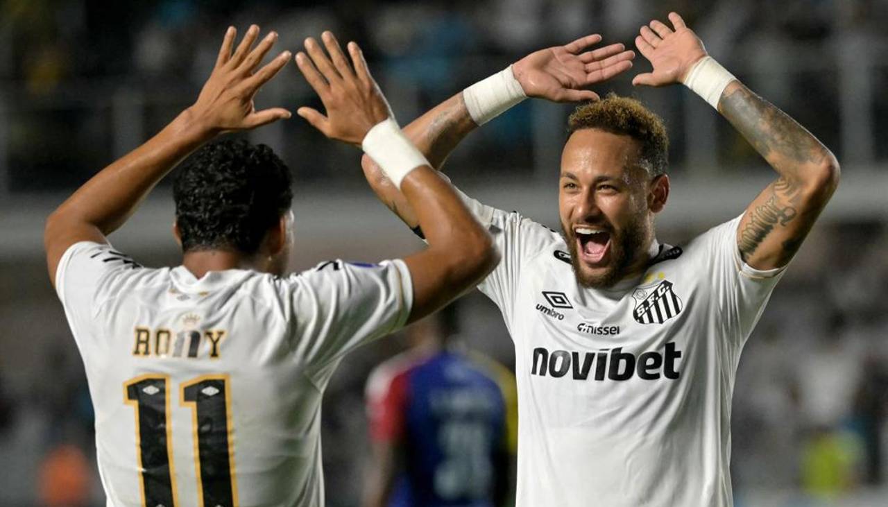 Neymar lidera el triunfo del Santos para salir del descenso en su vista a Vasco da Gama