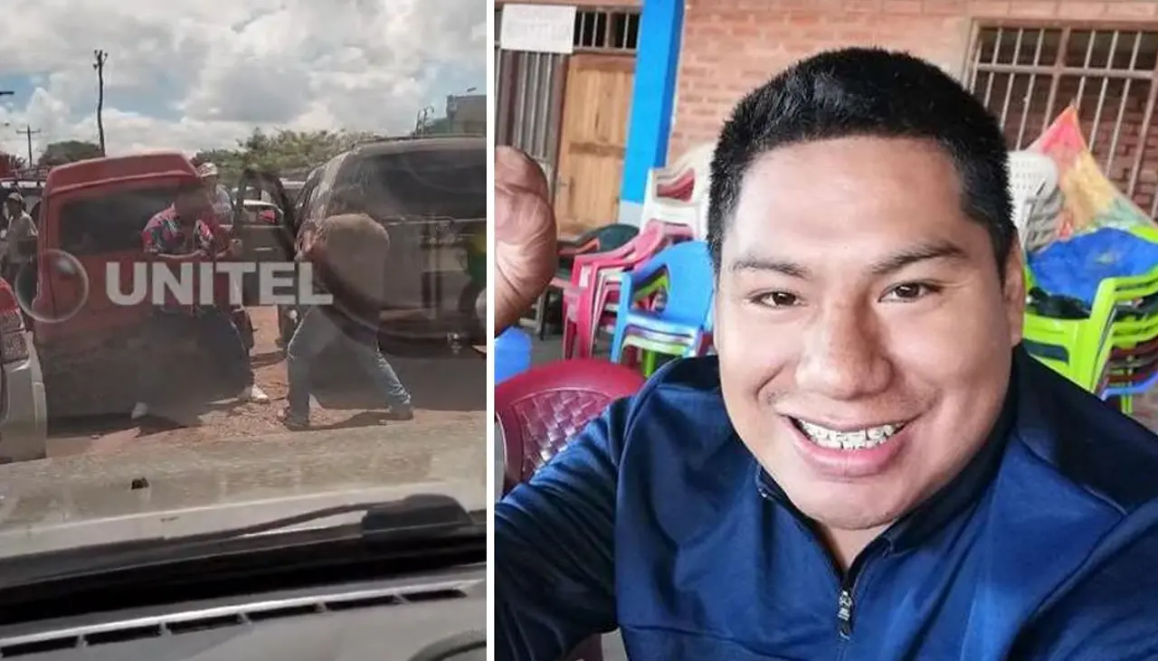 Video: El evista Reynaldo Ezequiel se va a los golpes en la fila para cargar combustible 