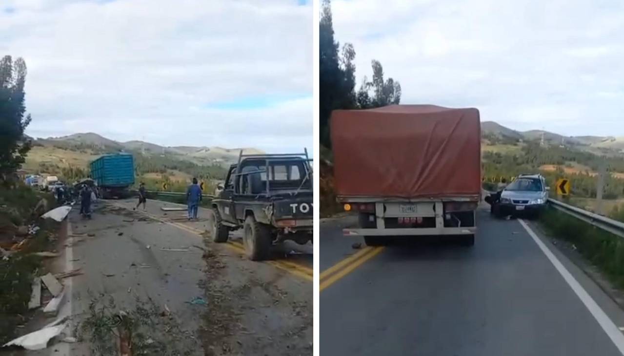 Choque de cuatro vehículos deja al menos dos fallecidos en ruta a Sacaba