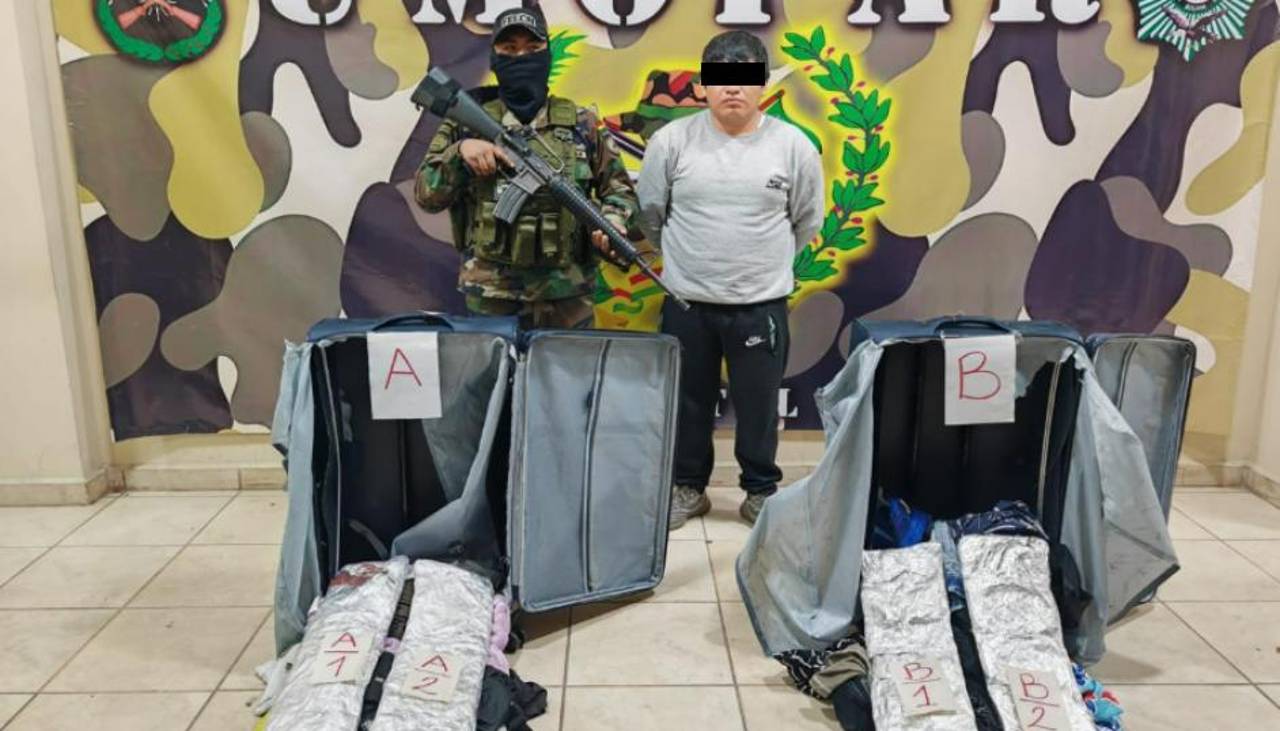 Hallan marihuana en dos maletas dentro de un bus en la ruta nueva Cochabamba – Santa Cruz