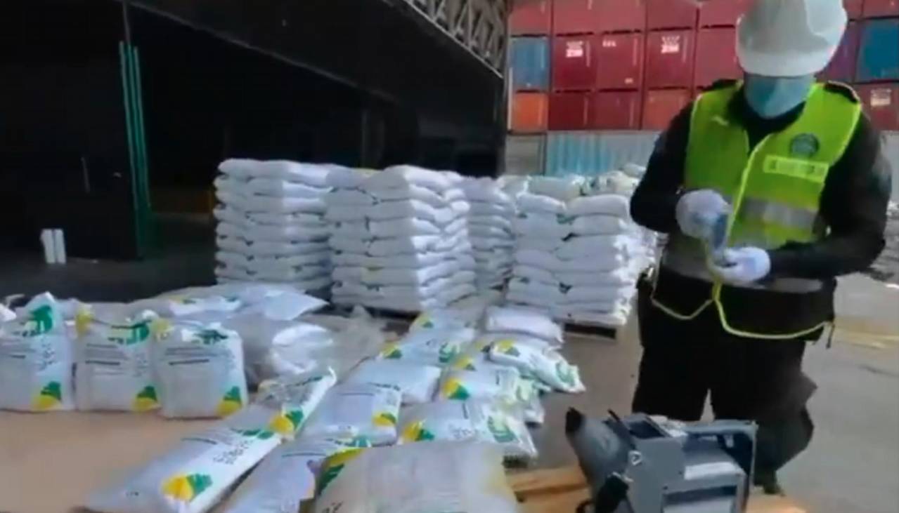 Incautan 8,2 toneladas de cocaína en Colombia, pretendían enviarla vía pluvial a España