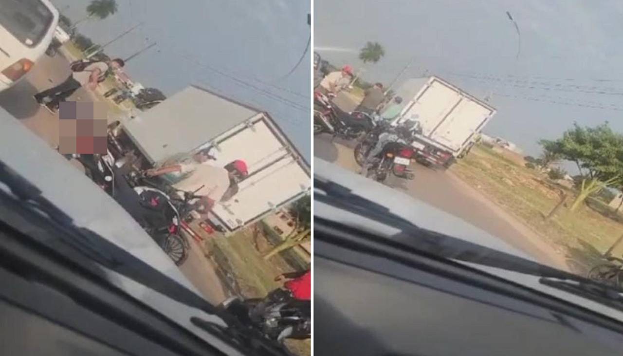 Un motociclista muere después que un camión le pasó por encima