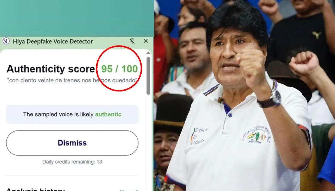 Verificadora asegura que audio de Evo llamando a bloquear es real