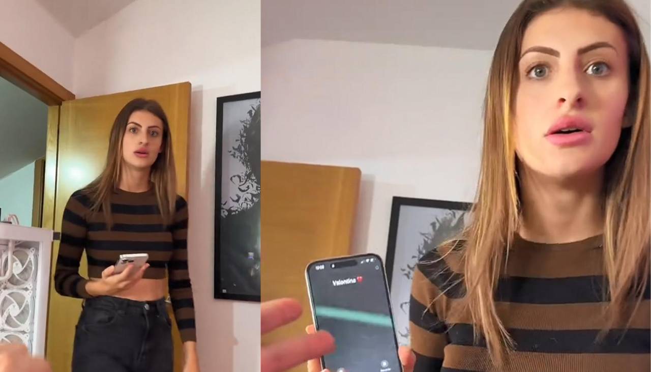 “¿Quién es Valentina?”: La viral reacción de una joven ante una llamada telefónica a su novio