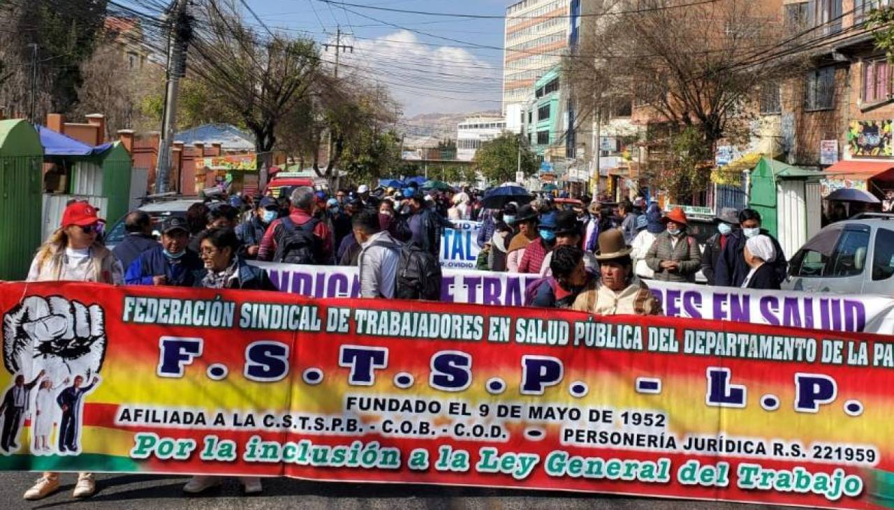 Trabajadores de salud anuncian ‘bloqueo de las mil esquinas’ este jueves en La Paz 