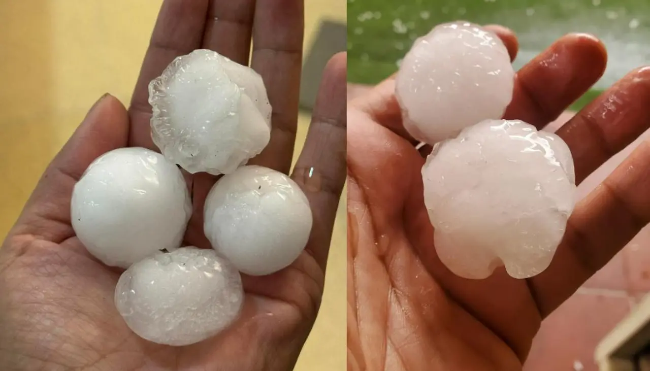 Granizo del tamaño de huevos asusta a las familias en la ciudad de Tarija