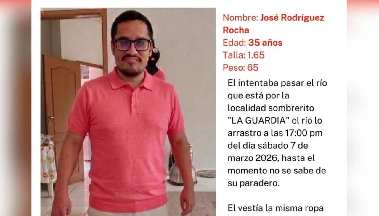 Video capta el momento en que un hombre es arrastrado por el río en Santa Cruz; sus familiares lo buscan