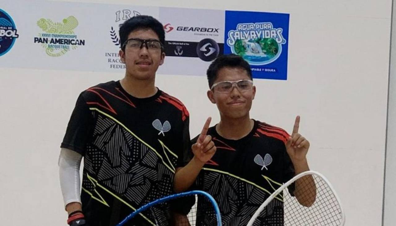 Santiago Borja y Einer Loza logran medalla de oro para Bolivia en el Panamericano de Ráquetbol Guatemala 2025