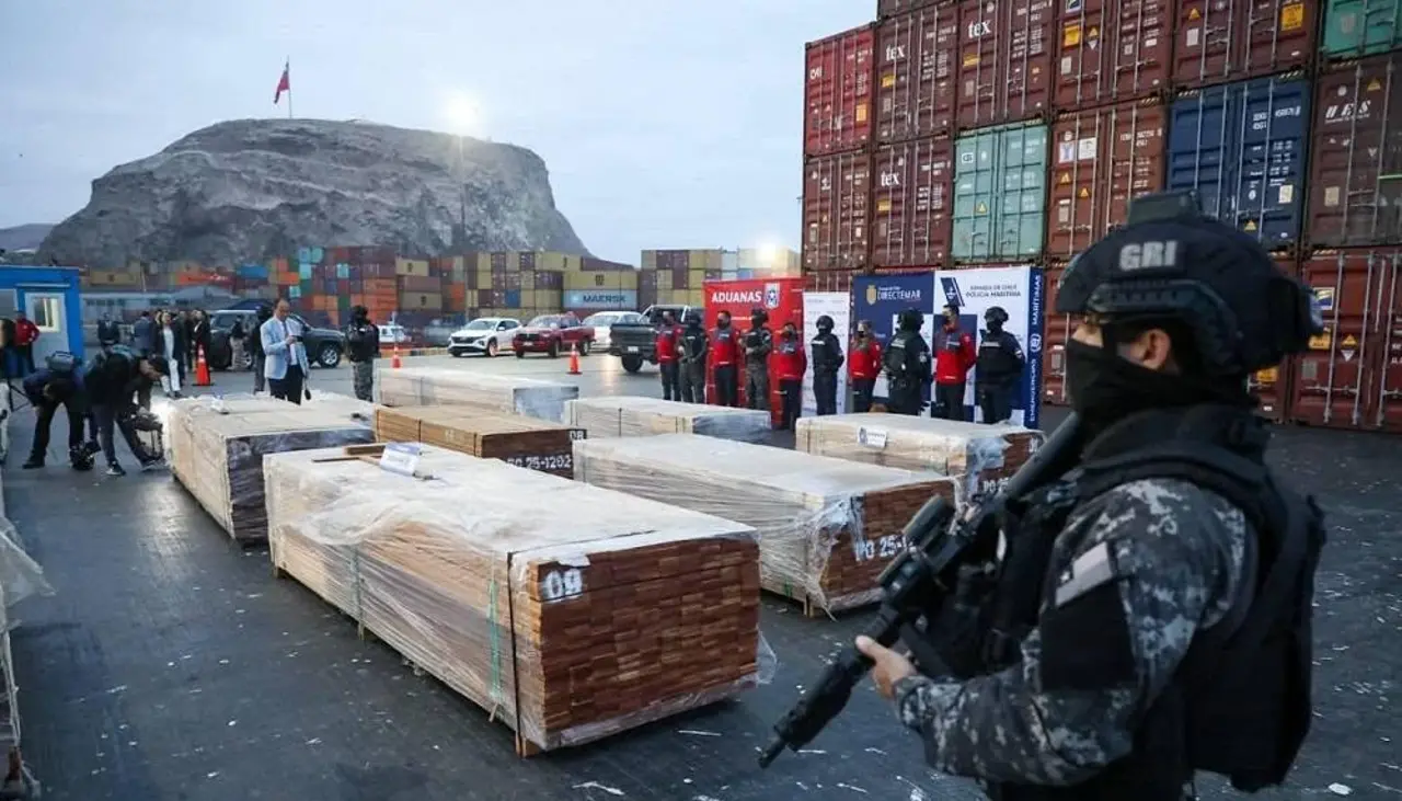 Fiscalía de Chile: Droga impregnada en madera venía “principalmente de Pando”; se incautó 108 toneladas