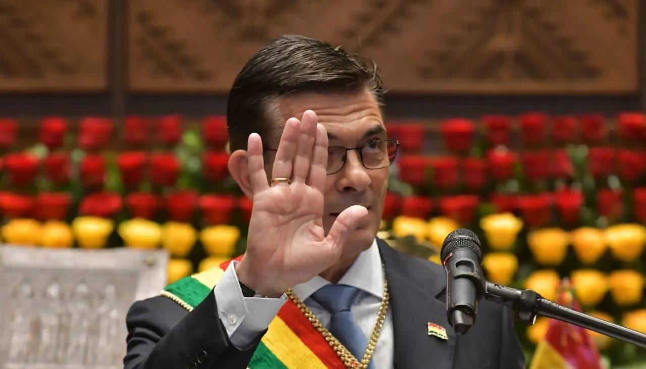 Mira completo el primero discurso como presidente de Rodrigo Paz