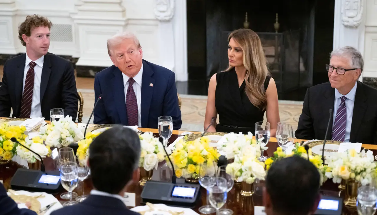 Así fue el exclusivo encuentro de Trump con Bill Gates, Tim Cook y Mark Zuckerberg en la Casa Blanca