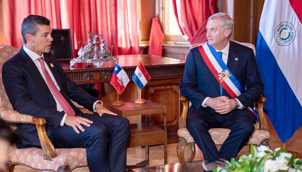 Peña acuerda con Kast profundizar vínculos comerciales entre Paraguay y Chile