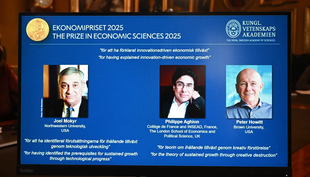 Premio Nobel de Economía para Joel Mokyr, Philippe Aghion y Peter Howitt