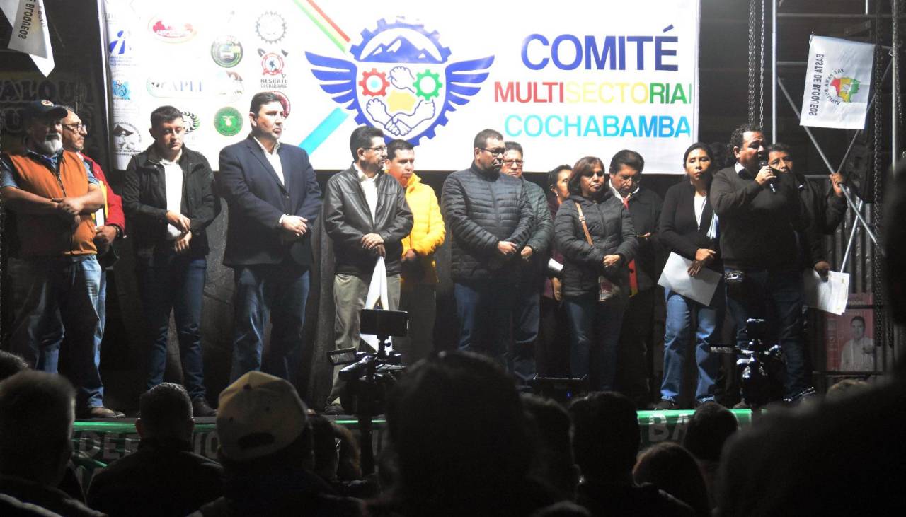 Cabildo multisectorial en Cochabamba pide al Gobierno que dicte Estado de excepción 