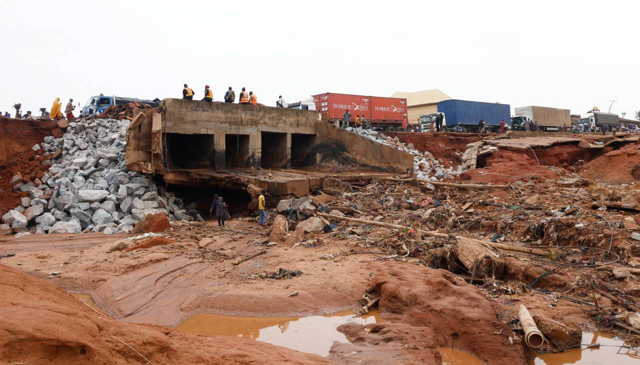 Sube a 160 el número de muertos por las lluvias torrenciales en el oeste de Nigeria