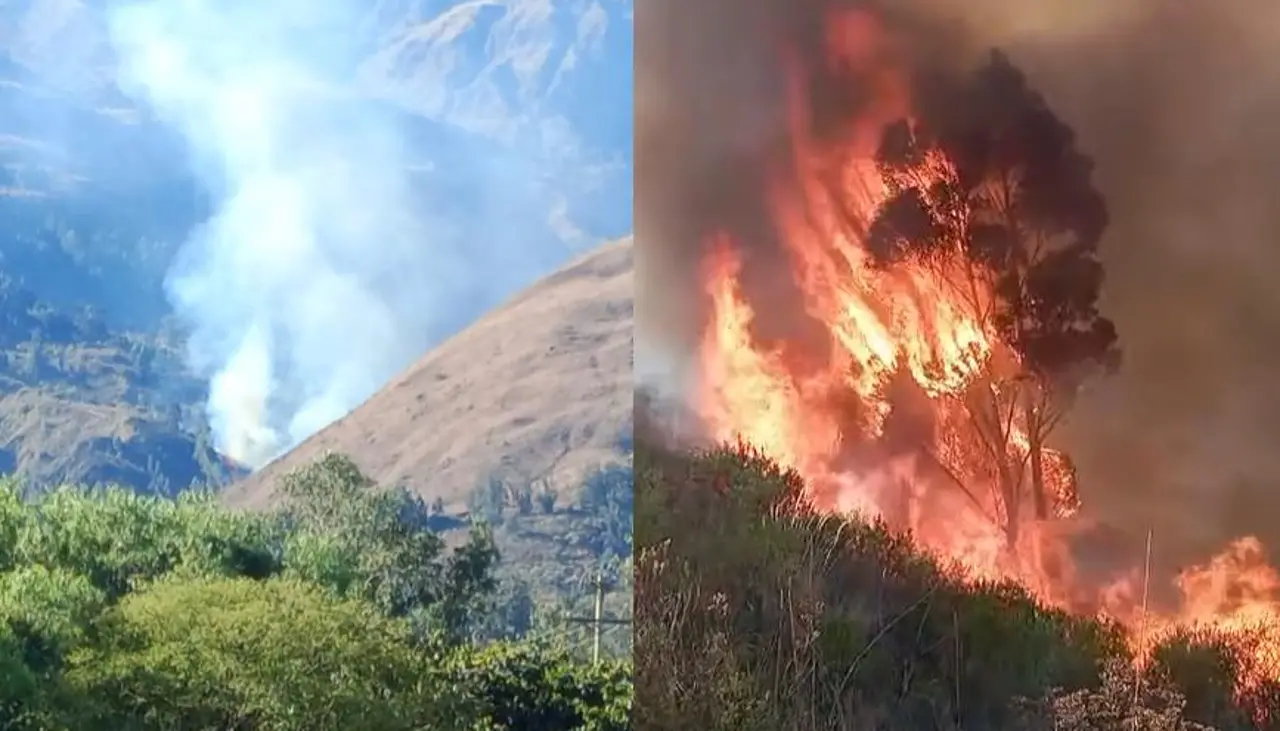 Incendio forestal se activa este 6 de agosto en el Parque Nacional Tunari