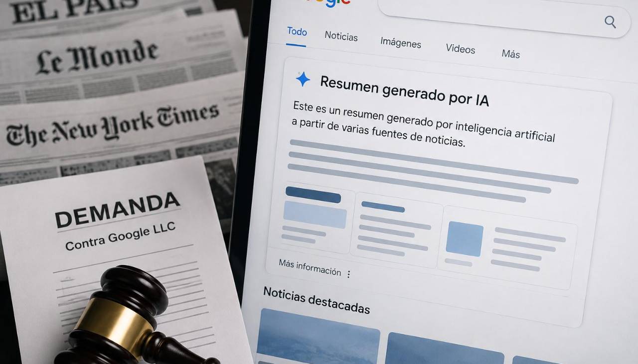 Denuncian a Google por sus resúmenes de prensa hechos con IA