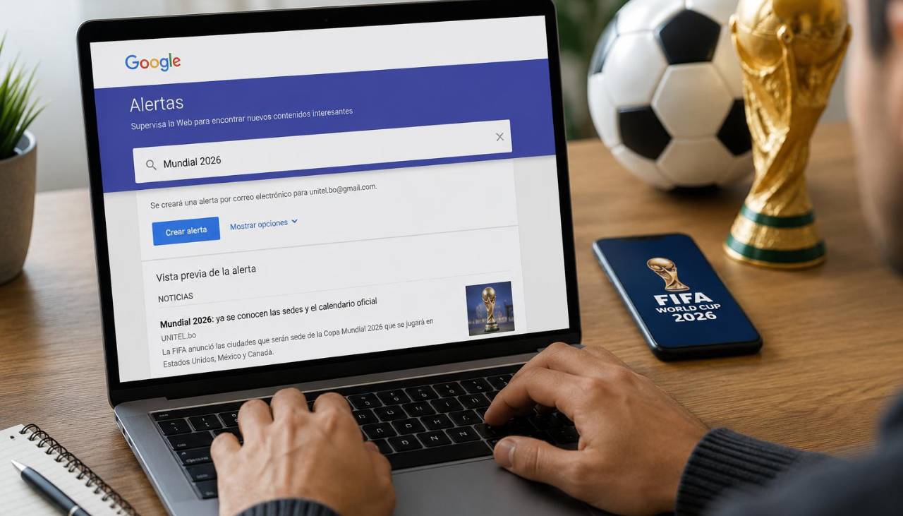 Cómo crear una alerta de Google para recibir en tu correo todas las novedades del Mundial 2026